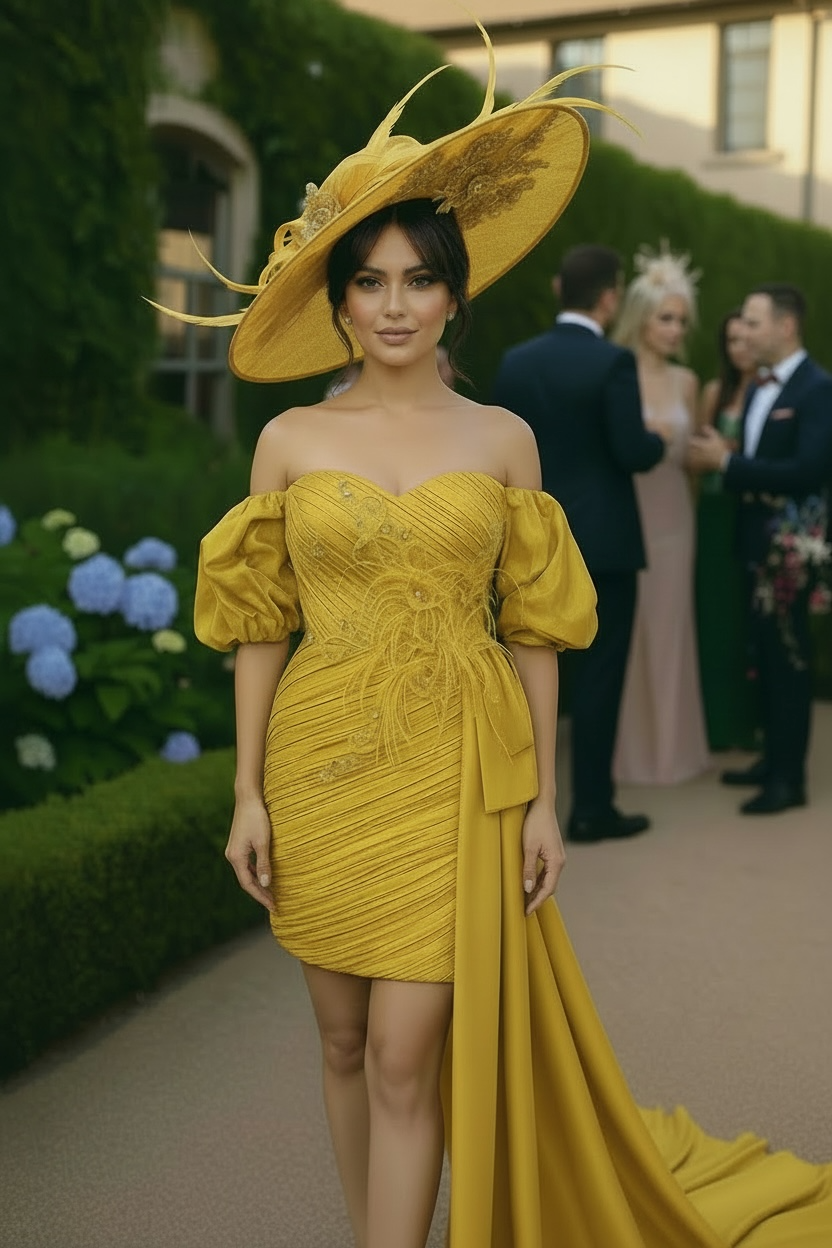 Mustard Couture dress