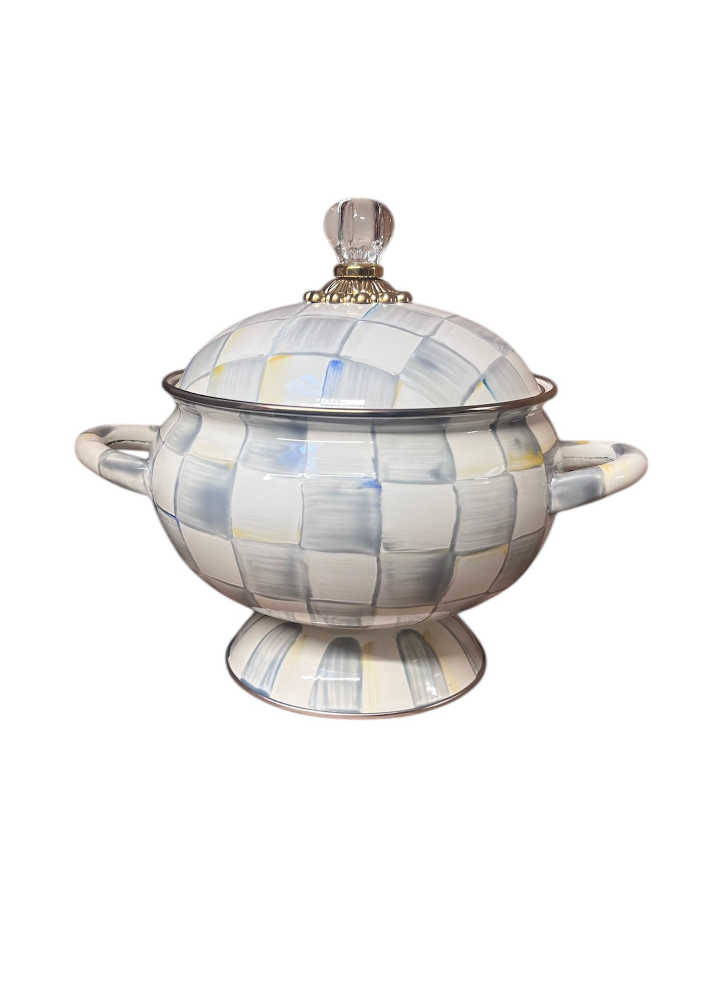 Sterling Check Tureen