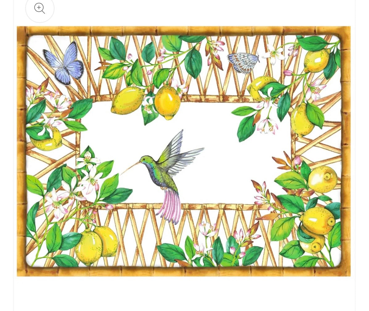 Capri large wipe over place mats set of 6