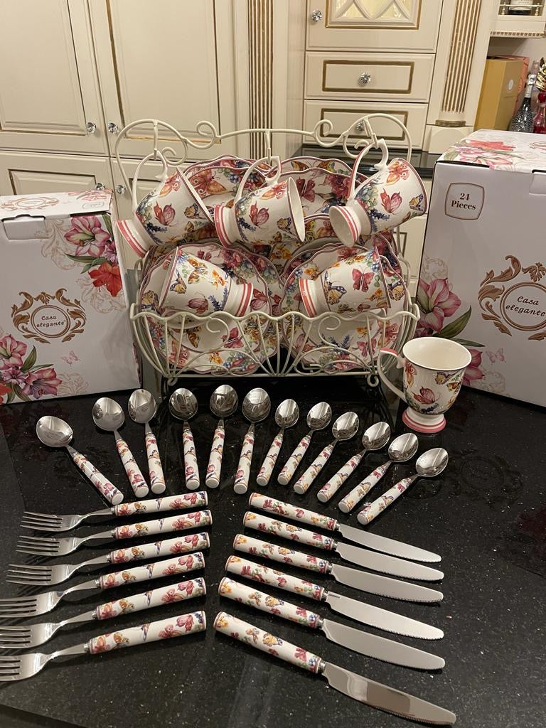 Conjunto de Jantar Primavera 24 unidades