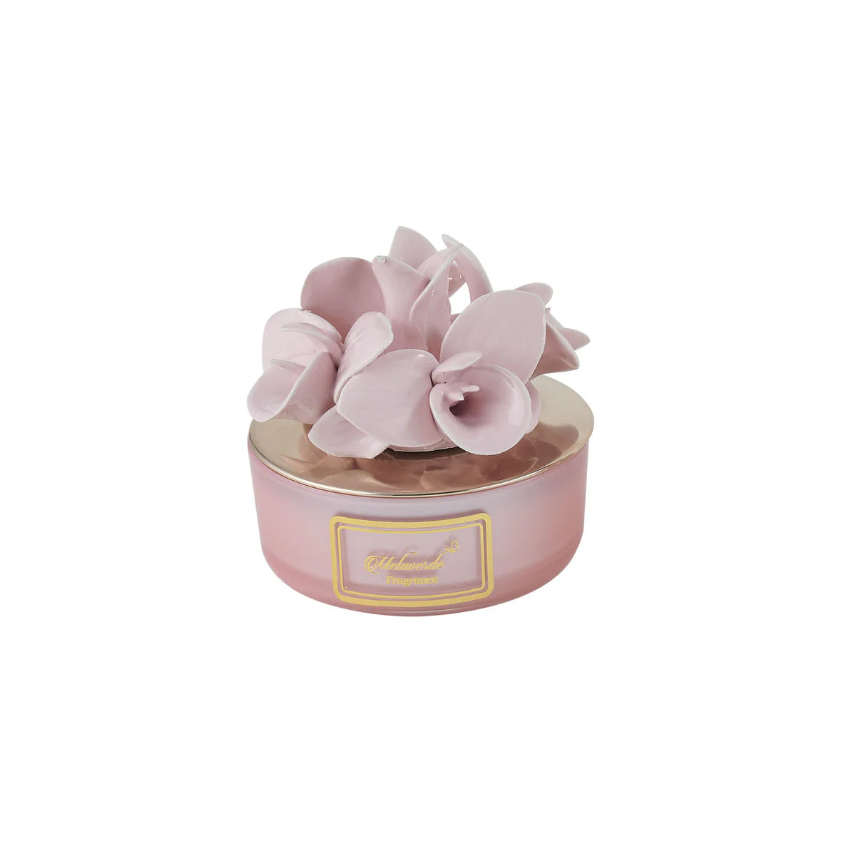Pink butterfly candle