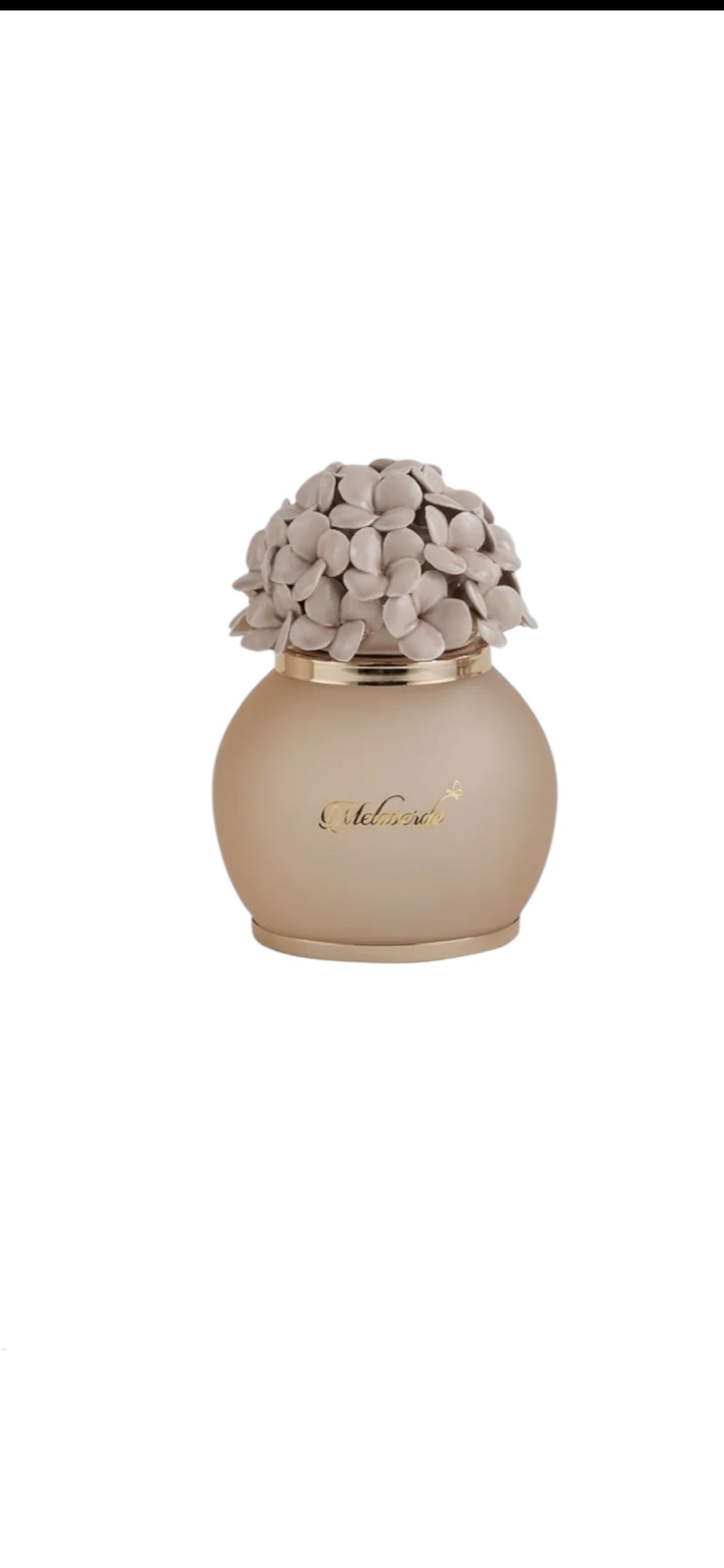 Capodimonte mocha hydrangea led lamp