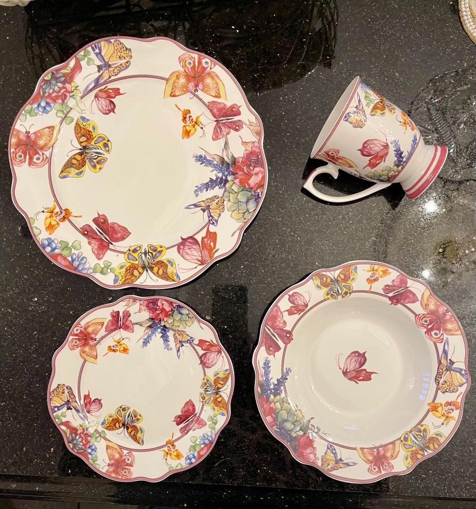 Conjunto de Jantar Primavera 24 unidades