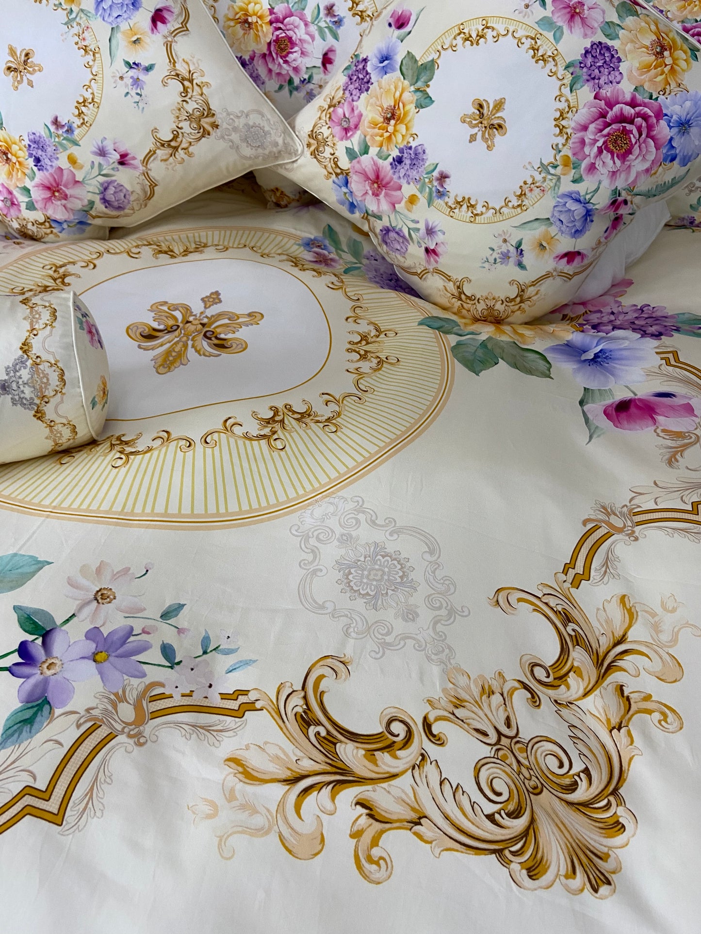 Juego de cama de caramelo de limón