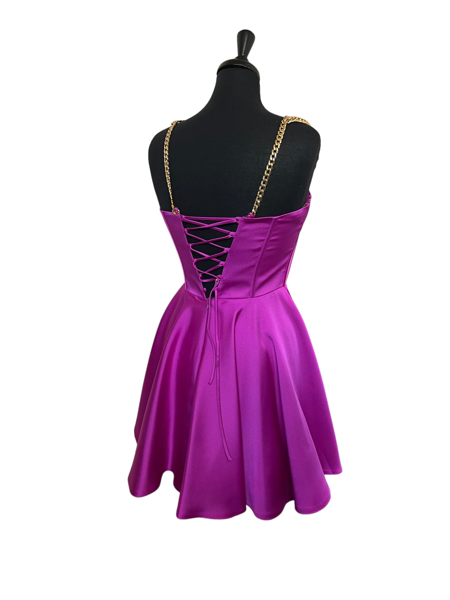 Cerise, pink skater dress