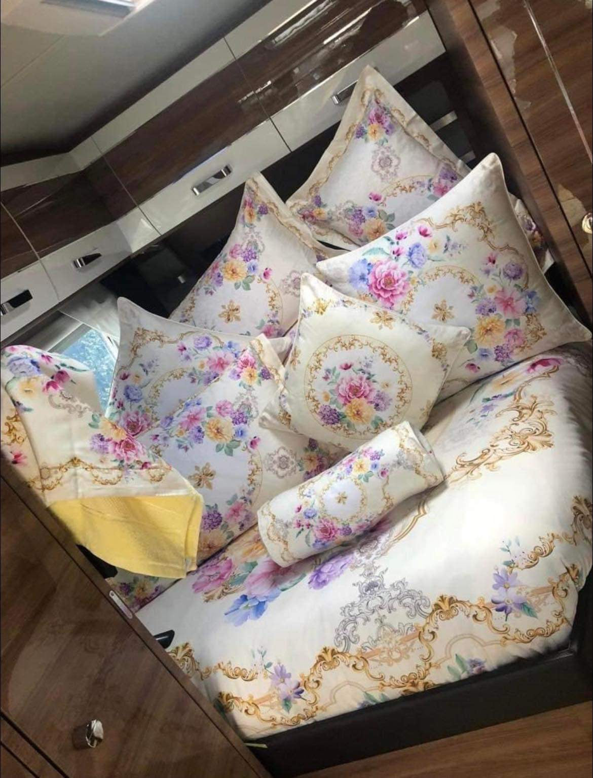 Juego de cama de caramelo de limón