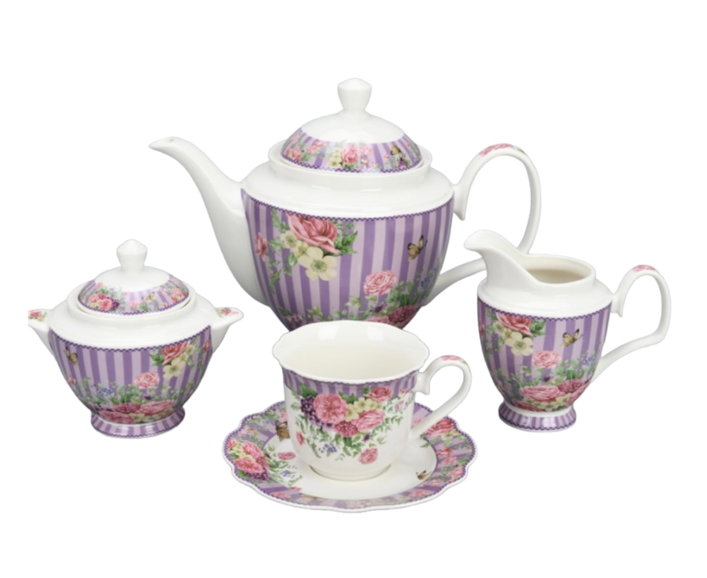 Lila Frühlings-T-Set