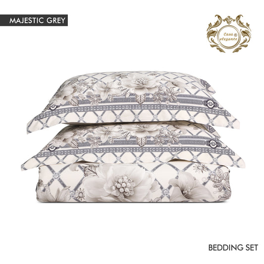Parure de lit Majestic gris
