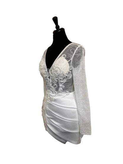 Robe en cristal blanc