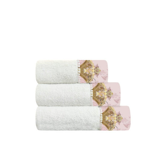 Peony pink towel set