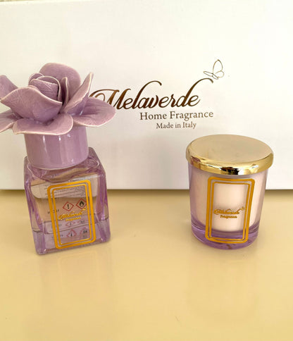 lilac rose candle & diffuser small gift set