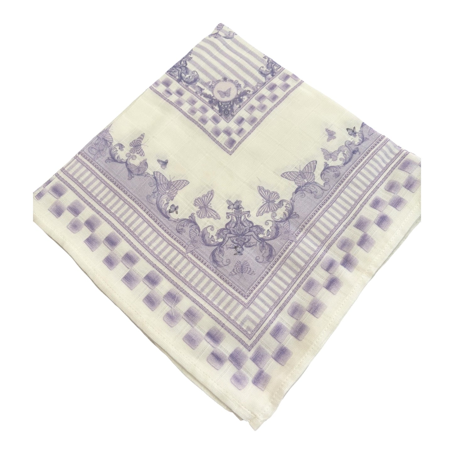 New York violet muslin dish cloth