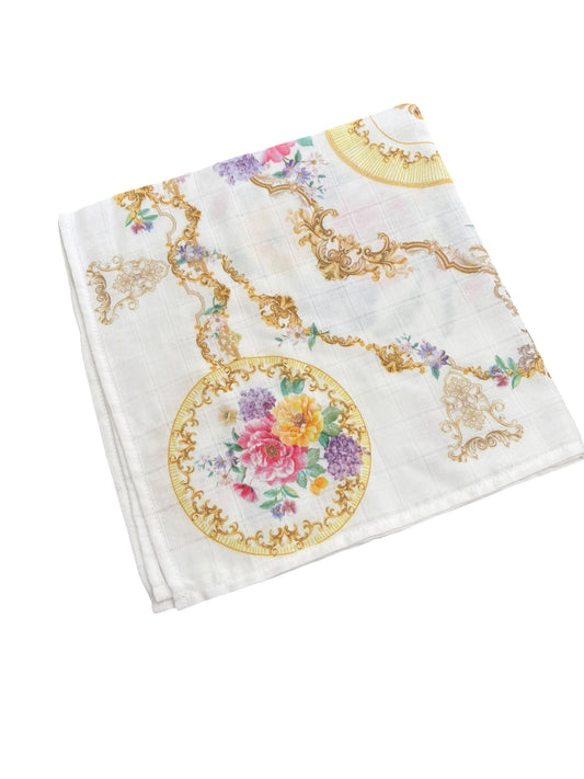 Yellow candy muslin dish cloth