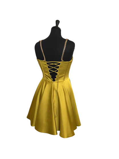 Robe patineuse citron vert