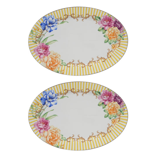 Lemon candy Pair of 16”ovel platter