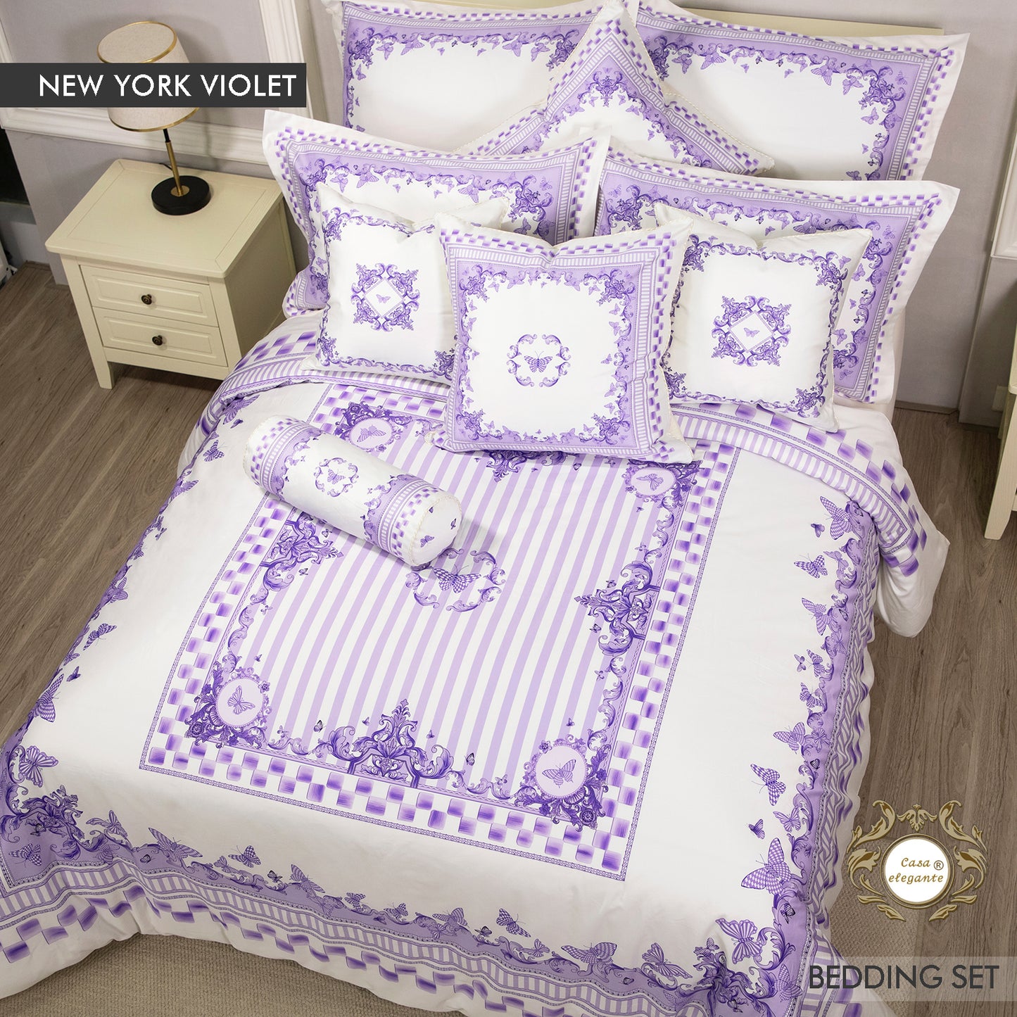 New York Violet bedding set from