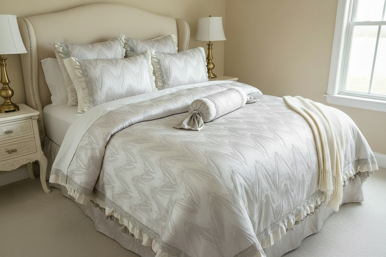 Elizabeth beige luxury bedding Set