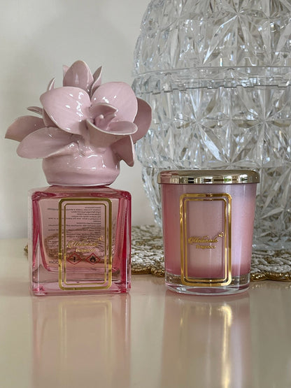 Pink  candle& diffuser small gift set