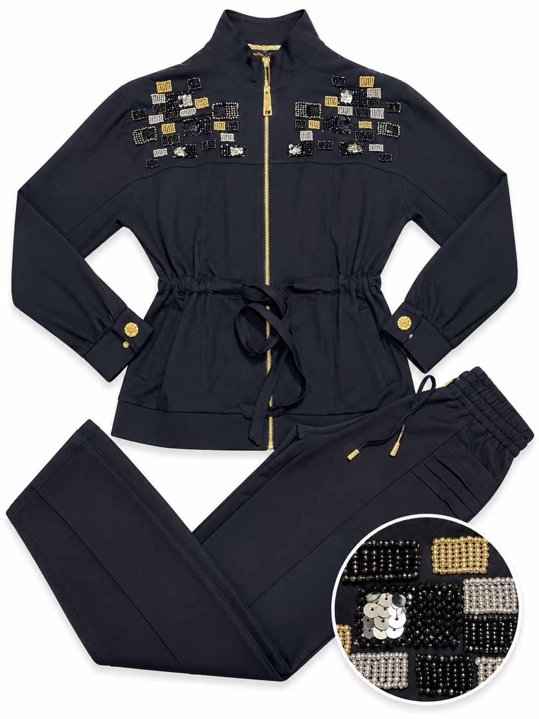 Luxury black lounge set