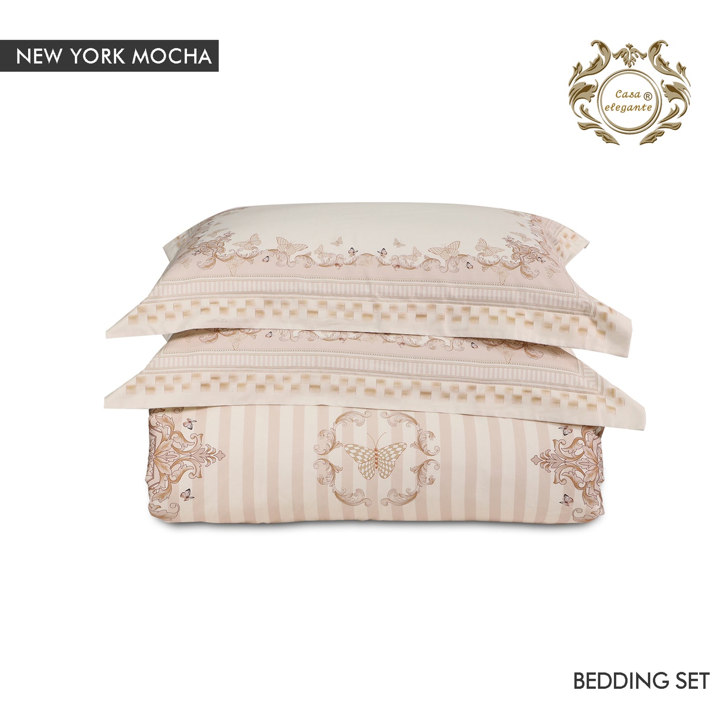 New York mocha bedding set from