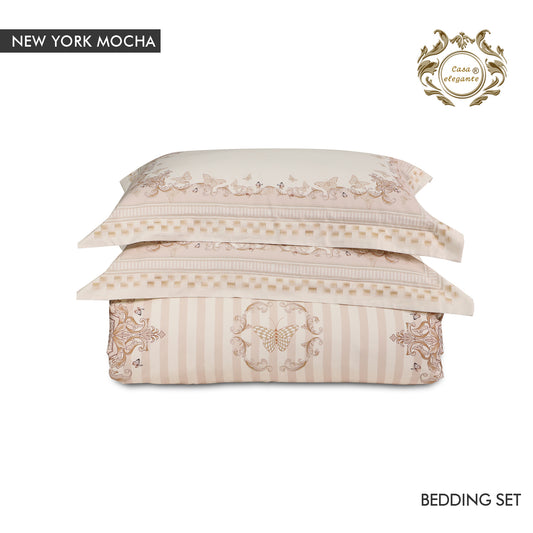 New York mocha bedding set from