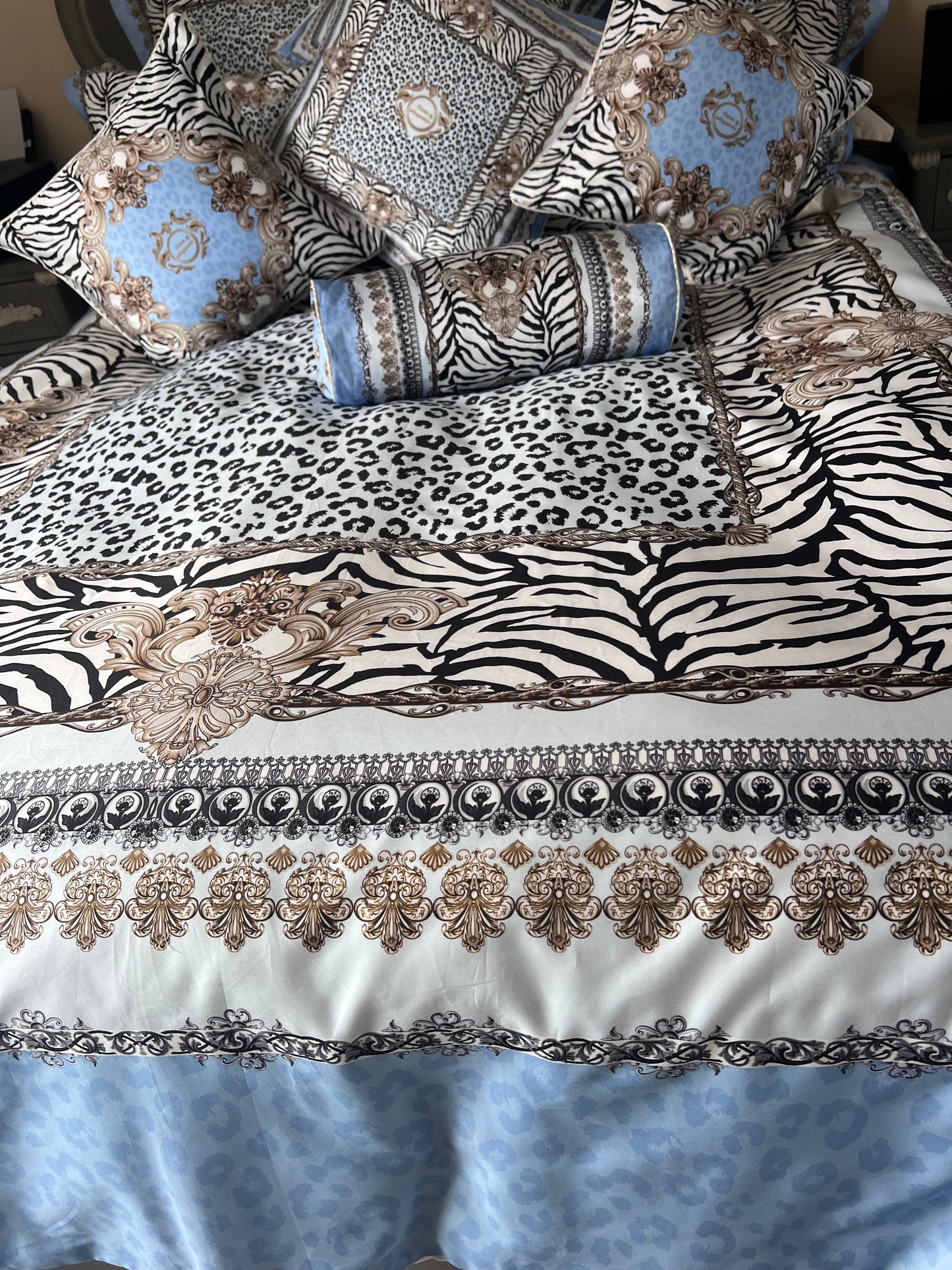 Casa blue bedding set from