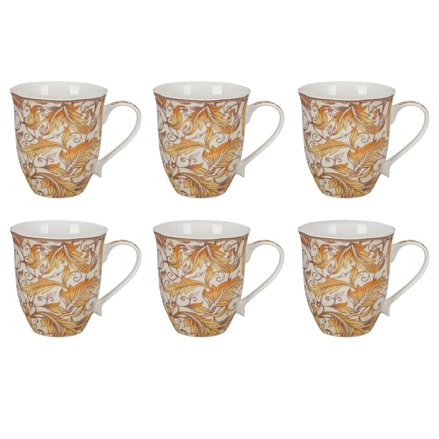 Raffles set of six mugs