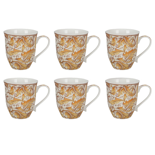 Raffles set of six mugs