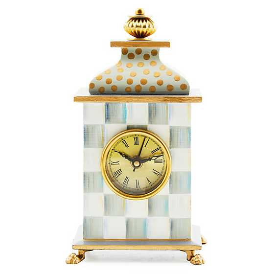 Sterling Check Desk Clock