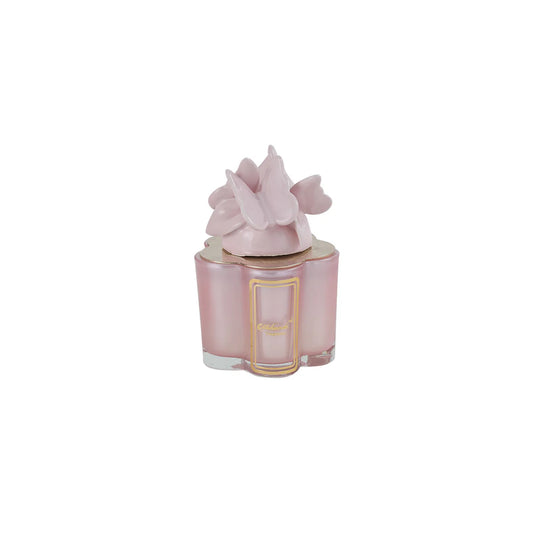 Pink butterfly candle