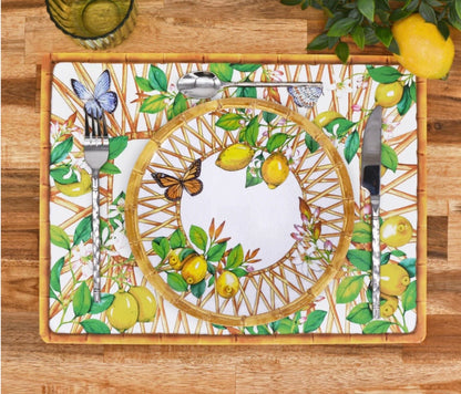 Capri large wipe over place mats set of 6