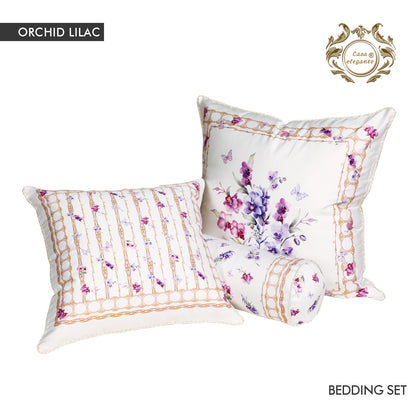 Lilac orchid bedding set from