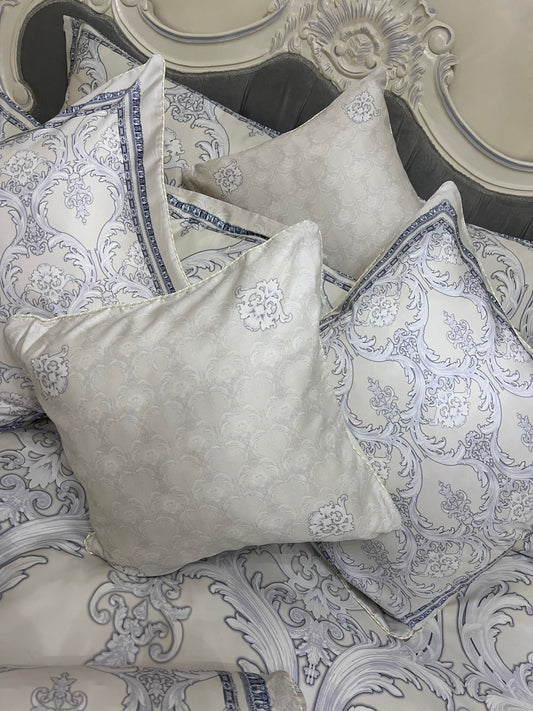 Elagance Cream/grey bedding set from