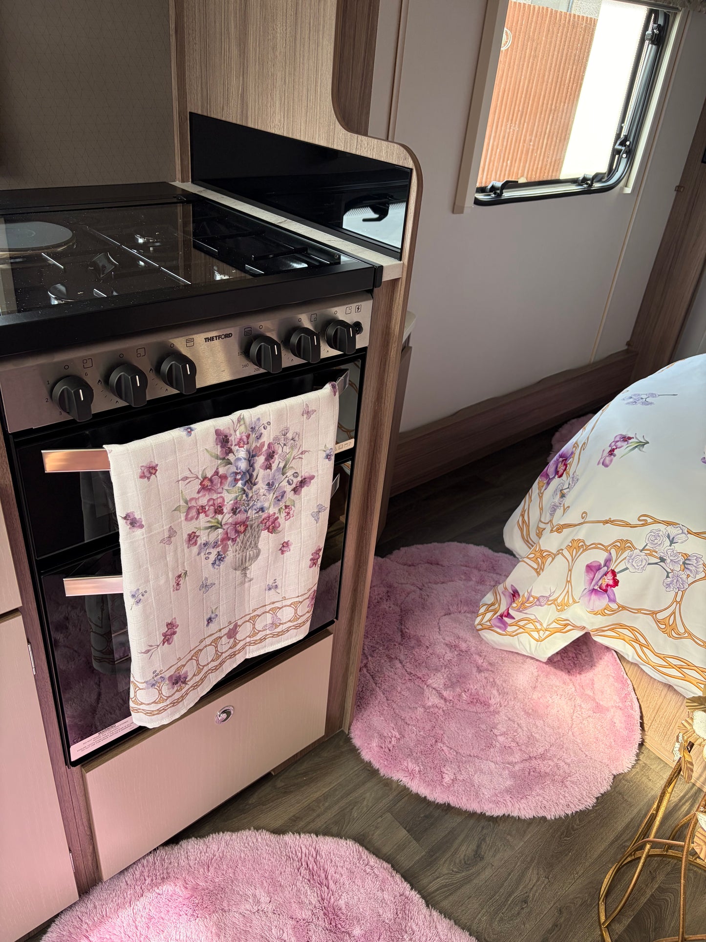 Lilac orchid muslin dish cloth