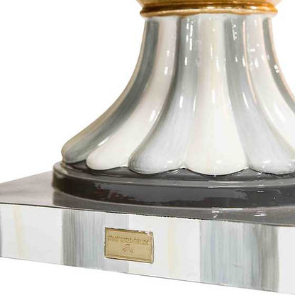 Sterling check pedestal urn