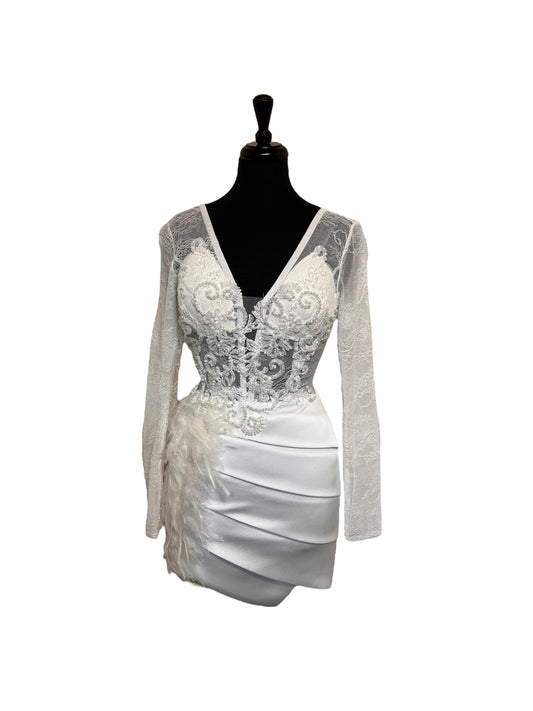 Robe en cristal blanc