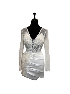 White crystal dress