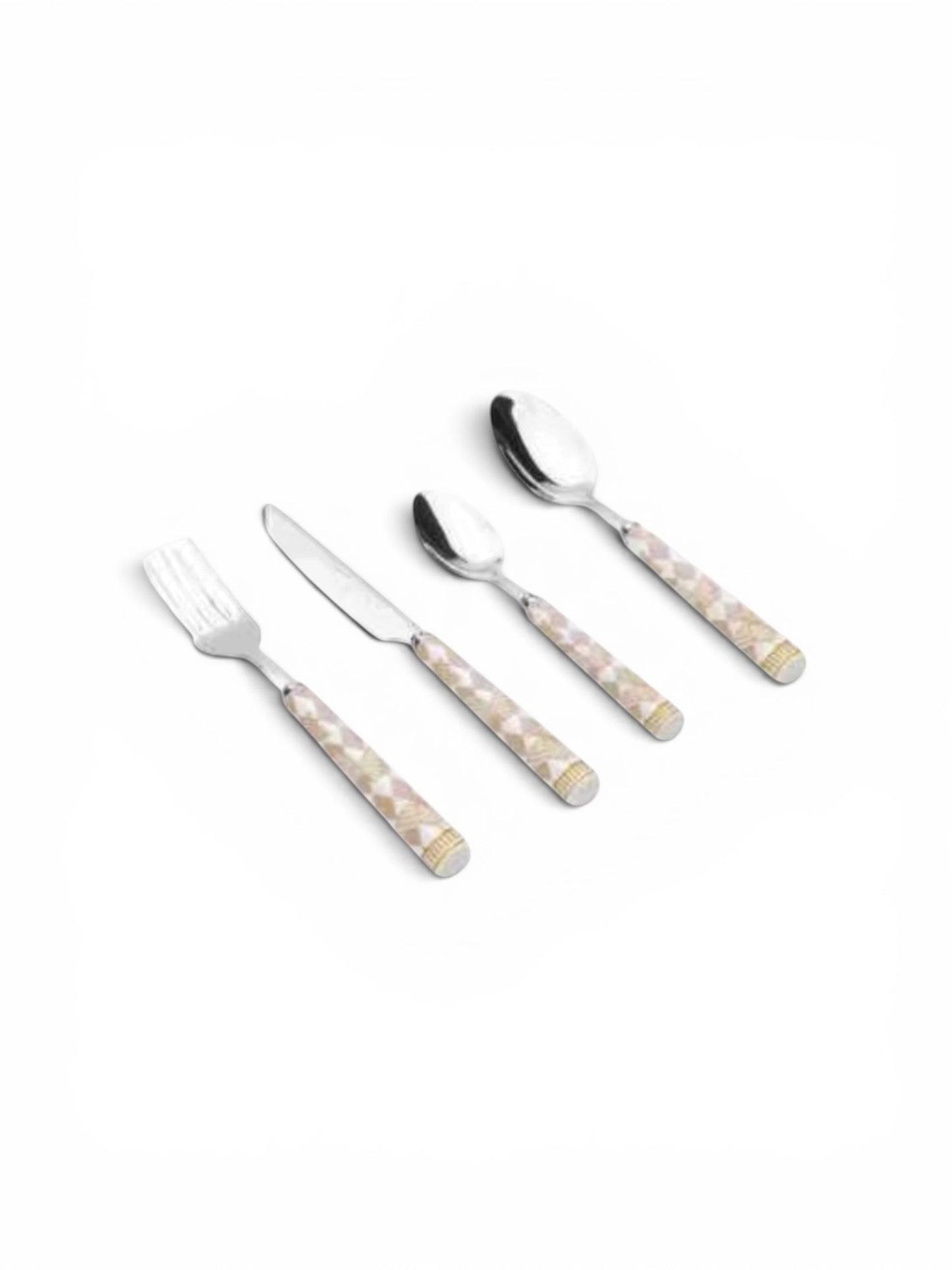 PRE ORDER 24 pcs NEW YORK MOCHA cutlery set