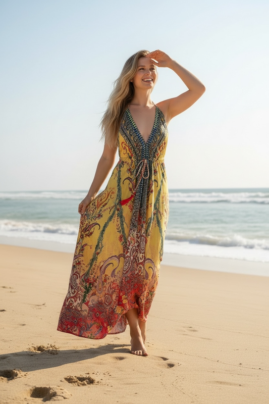 Robe mouchoir Sunset