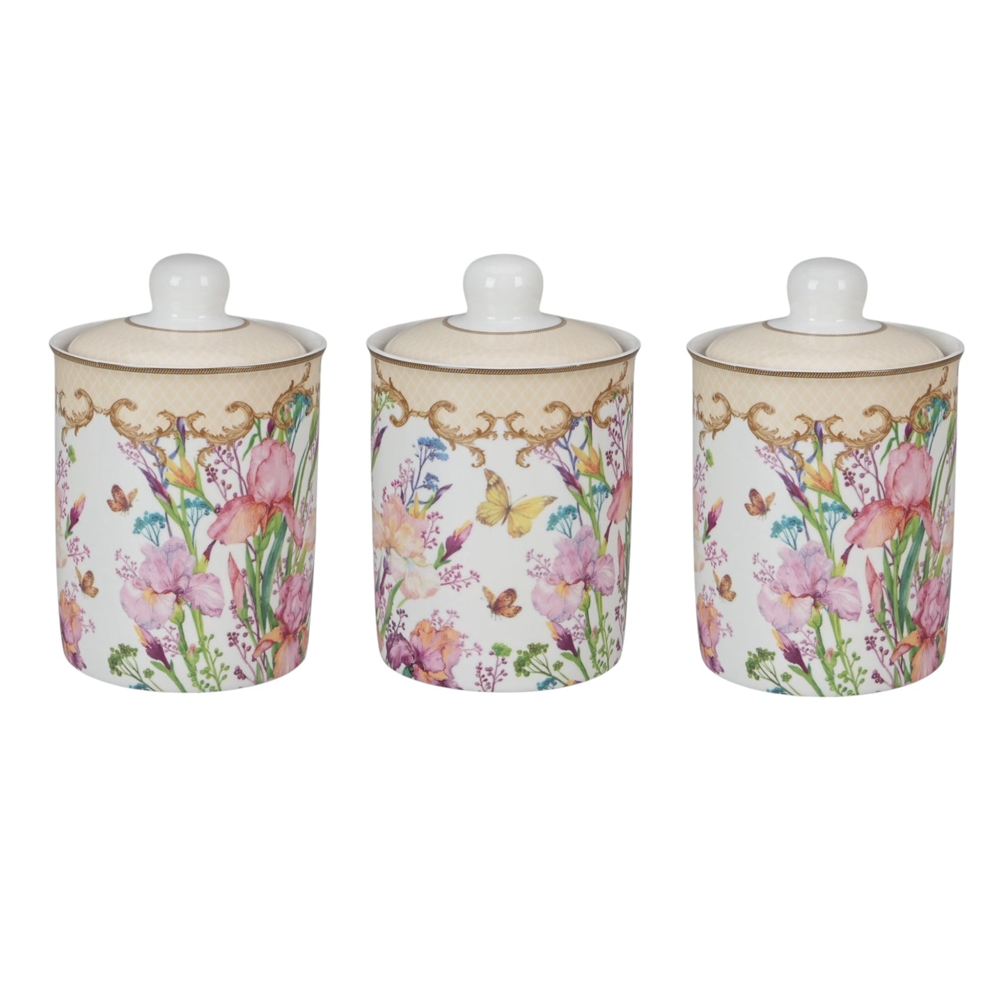 Fiore cream canister set