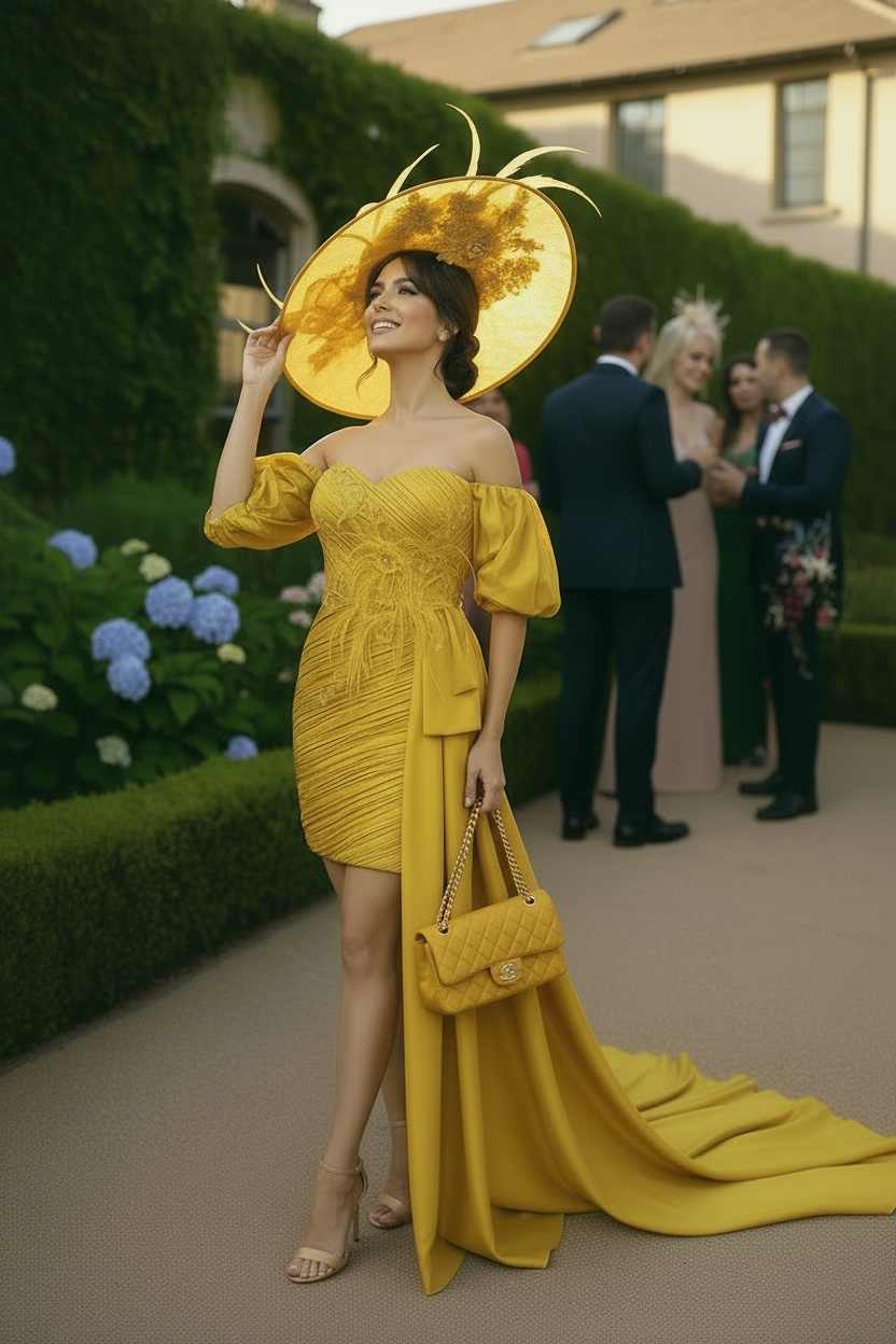 Mustard Couture dress