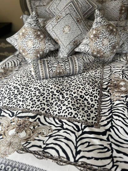 casa black & white bedding set from