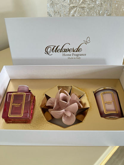 Pink  candle& diffuser small gift set