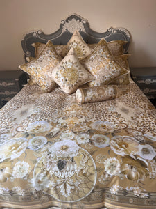 Gold sultan bedding set