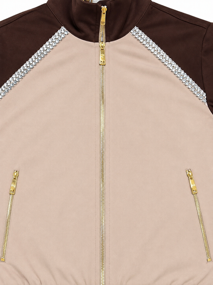 Luxury chocolate & beige lounge set