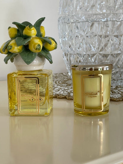 Lemon candle& diffuser small gift set