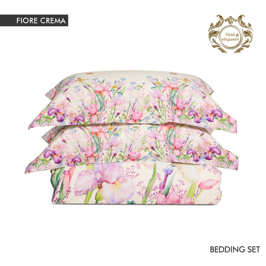 Fiore crema  bedding set from