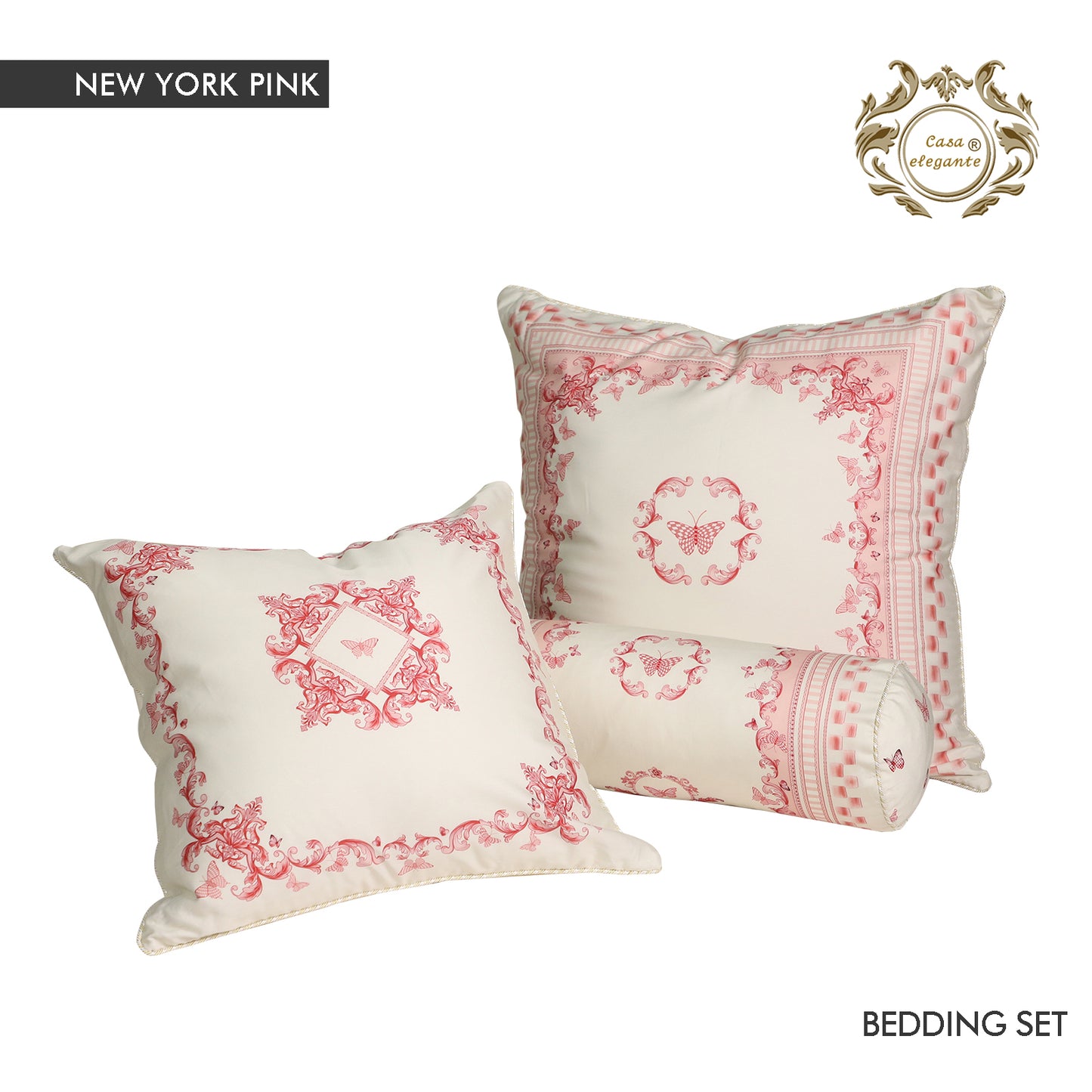 New York pink bedding set from