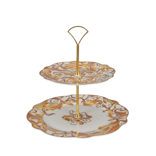 Raffles 2 tier cake stand