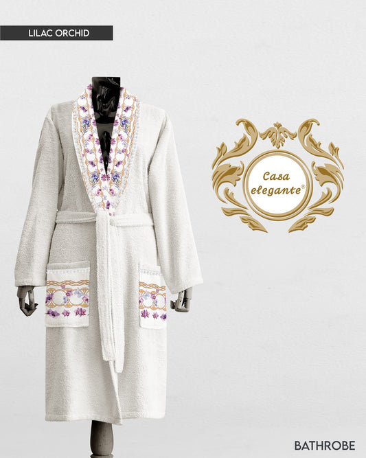 Lilac orchid robe